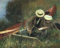 Sargent, John Singer - Paul Helleu Sketching with his Wife